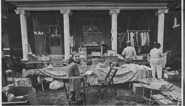 Original neighborhood yard-sale photograph. Photo by King Schoenfeld.