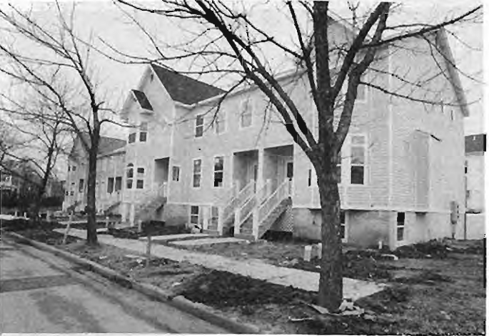New construction in Kingsbury Square. Photo by King Schoenfeld.