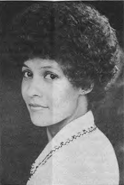 Rita Washington-Sweets, director of many neighborhood dinner-theatre productions. Source photograph or program; creator not credited.