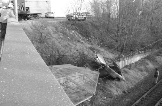 King Schoenfeld captured this unique view of the Metro Link tracks on February 1.