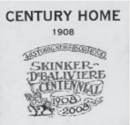 Century Home 1908 plaque.