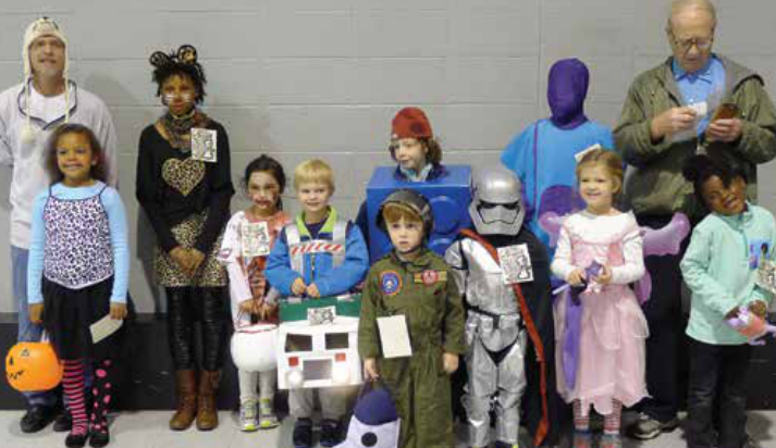 Halloween costume winners.