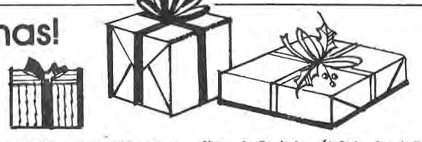 Original line drawing of wrapped gifts.