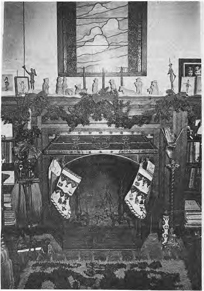Christmas decorations and creche at Georgie Fox’s home.