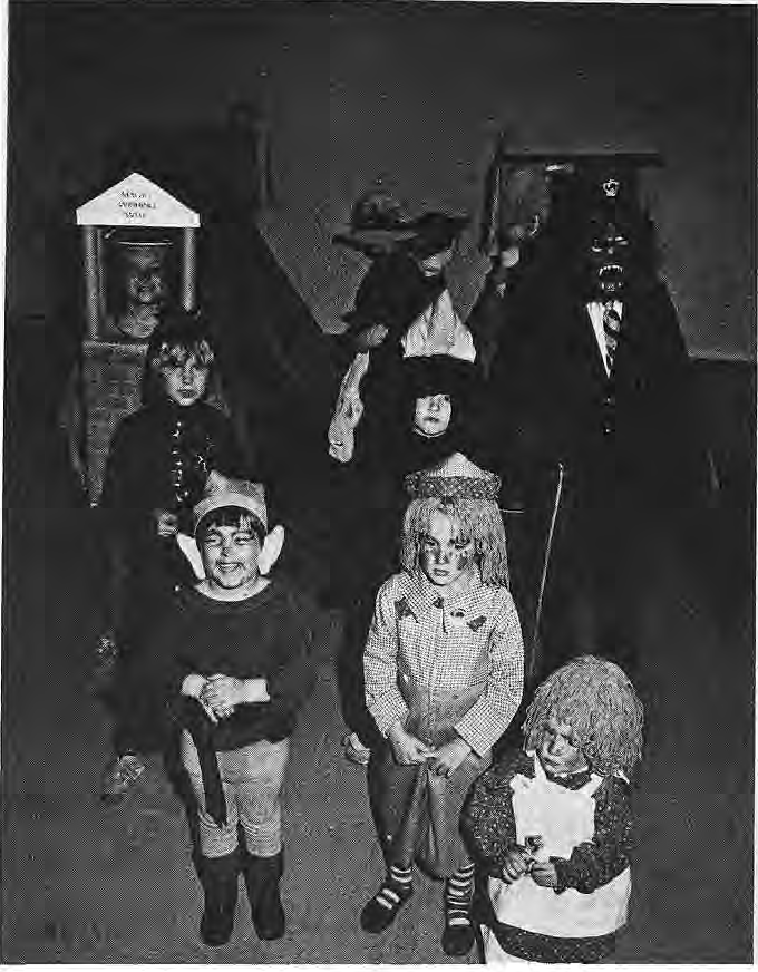 The ten costume winners at Rosedale Neighbors’ Halloween party.