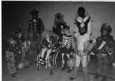 Winners of 1993 Halloween Costume Contest at St. Roch. Photo by King Schoenfeld.
