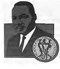 Martin Luther King Jr. Photograph accompanying the commemoration announcement; photographer not credited.