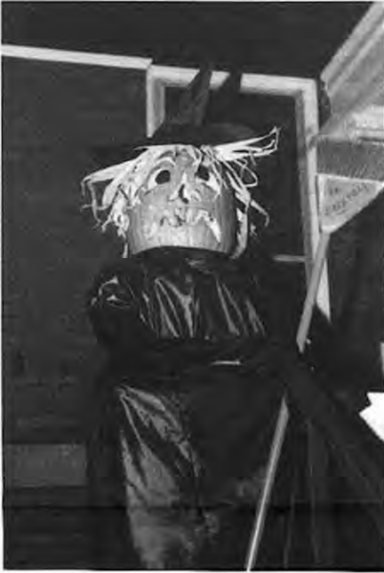 Joan Bender’s first-prize pumpkin witch. Photographer not credited.