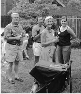 Attendees at New Neighbors Party.