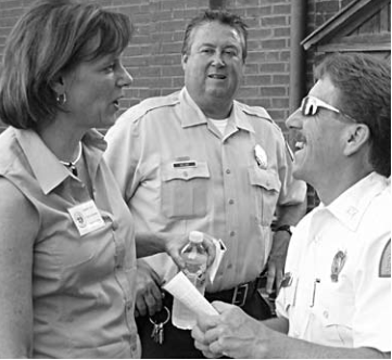 Circuit Attorney Jennifer Joyce joined our local policemen at Four Corners.