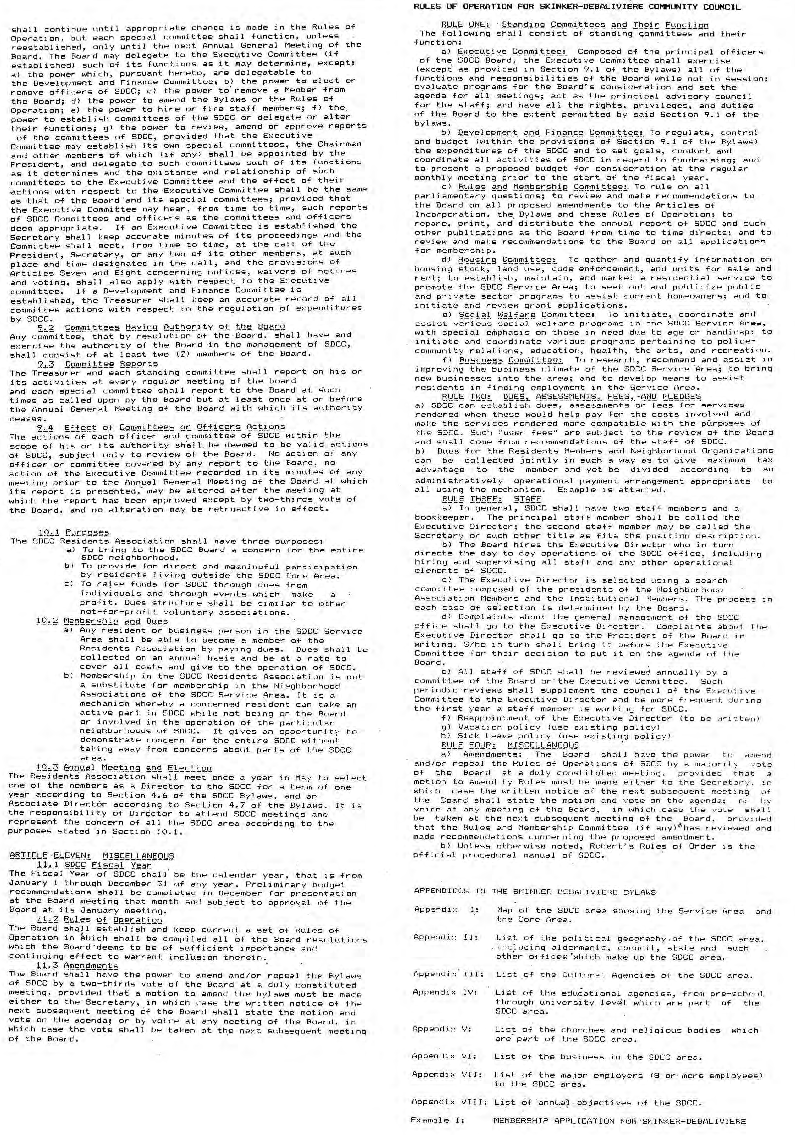 Original printed proposed bylaws, page 8.