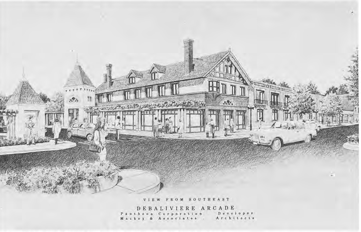 Proposed exterior rendering of DeBaliviere Arcade.