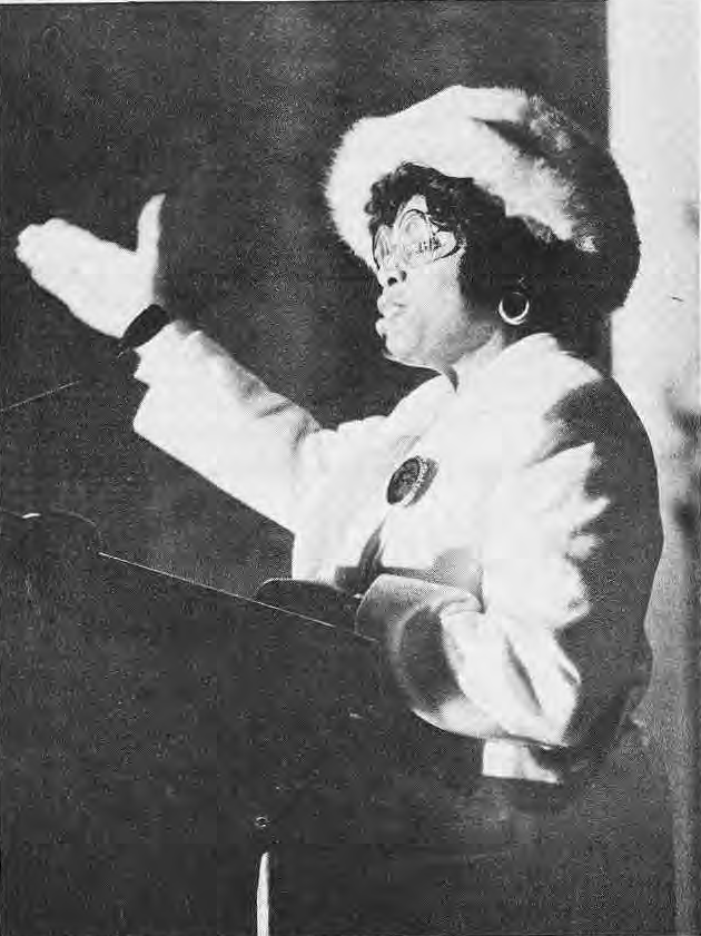 Betty Thompson addressing the King commemoration.