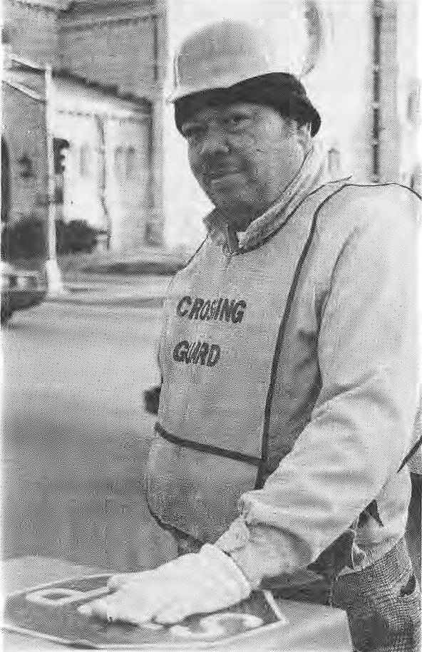 James Davis is the crossing guard at Skinker and Waterman. He is retired from the Postal Service, and has been at this job since September, 1988.