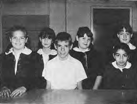Six St. Roch pupils in the Bellarmine Speech League.