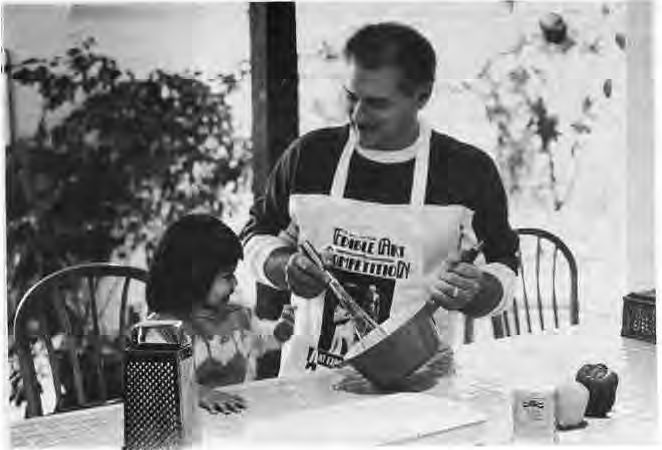 Gary Hayes with his daughter Elena. Photo by King Schoenfeld.