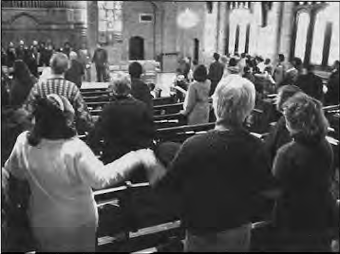 Participants at the1997King Commemoration. Photographer not credited.