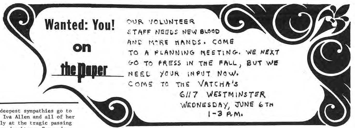 Original hand-lettered invitation to a newspaper planning meeting.