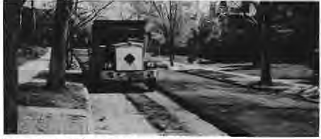 Roadwork resurfacing Pershing.