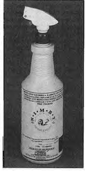 NIMBY squirrel-repellent spray. Photographer not credited.