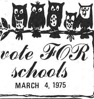 Original illustrated election notice with owls.