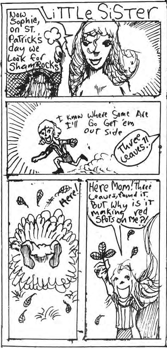Original Little Sister shamrock comic.