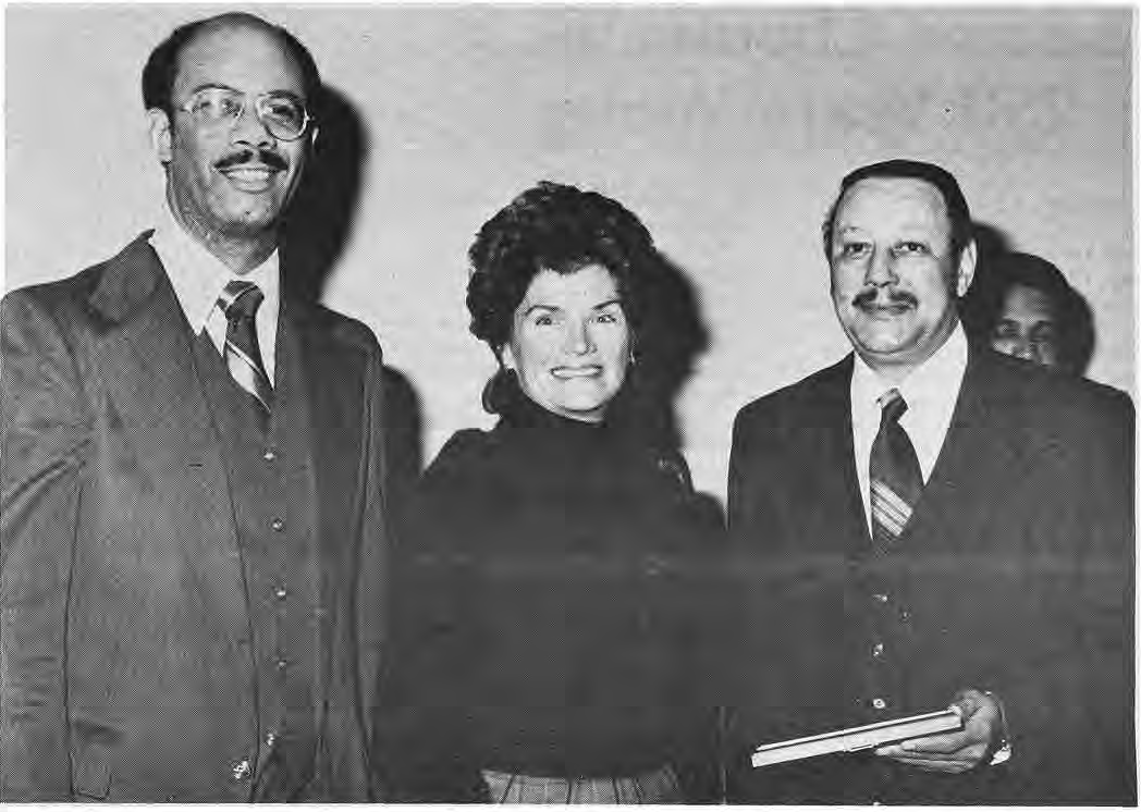 Captain Charles Alphin, Col. Suzanne Hart and Captain Gay Carroway at the reception.