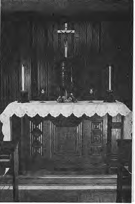 Original photograph of the convent chapel and altar.
