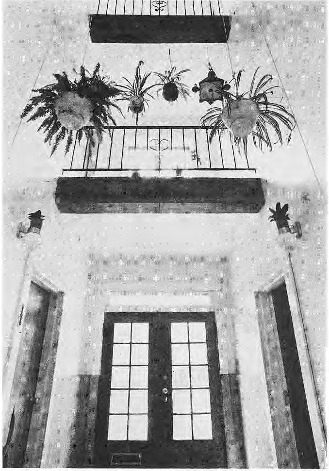 Original photograph looking upward through the townhouse atrium.