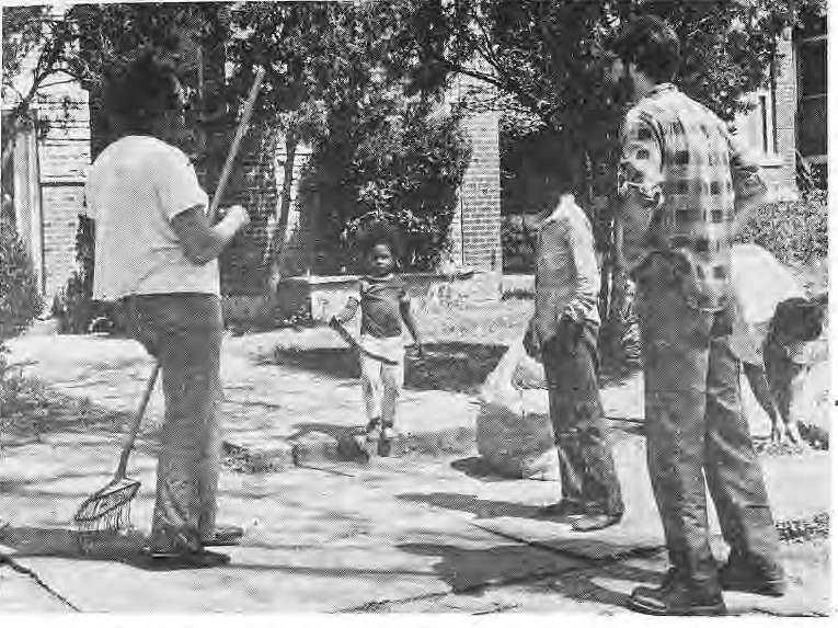 Original neighborhood cleanup photograph.