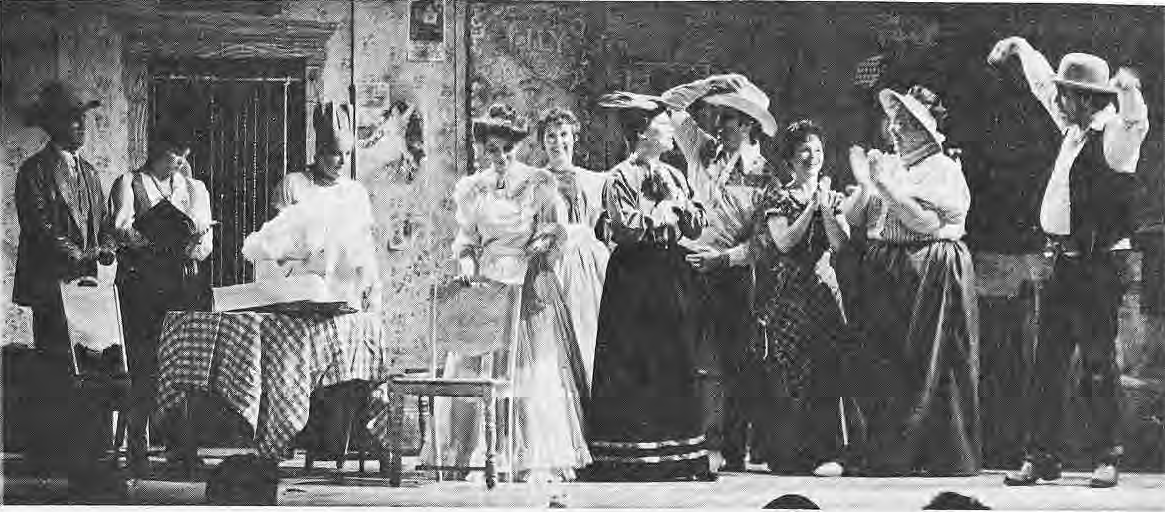 Neighborhood cast performing West of Pecos.