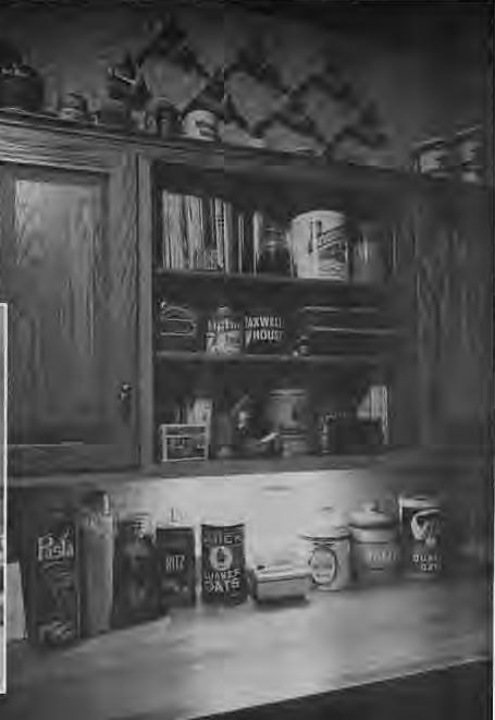 Lake kitchen cabinets and advertising collection. From King Schoenfeld’s Armchair House Tour.