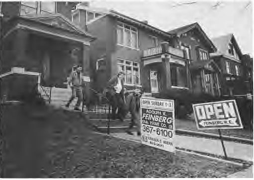 Neighborhood housing, accompanying housing-prices article. Photo by King Schoenfeld.