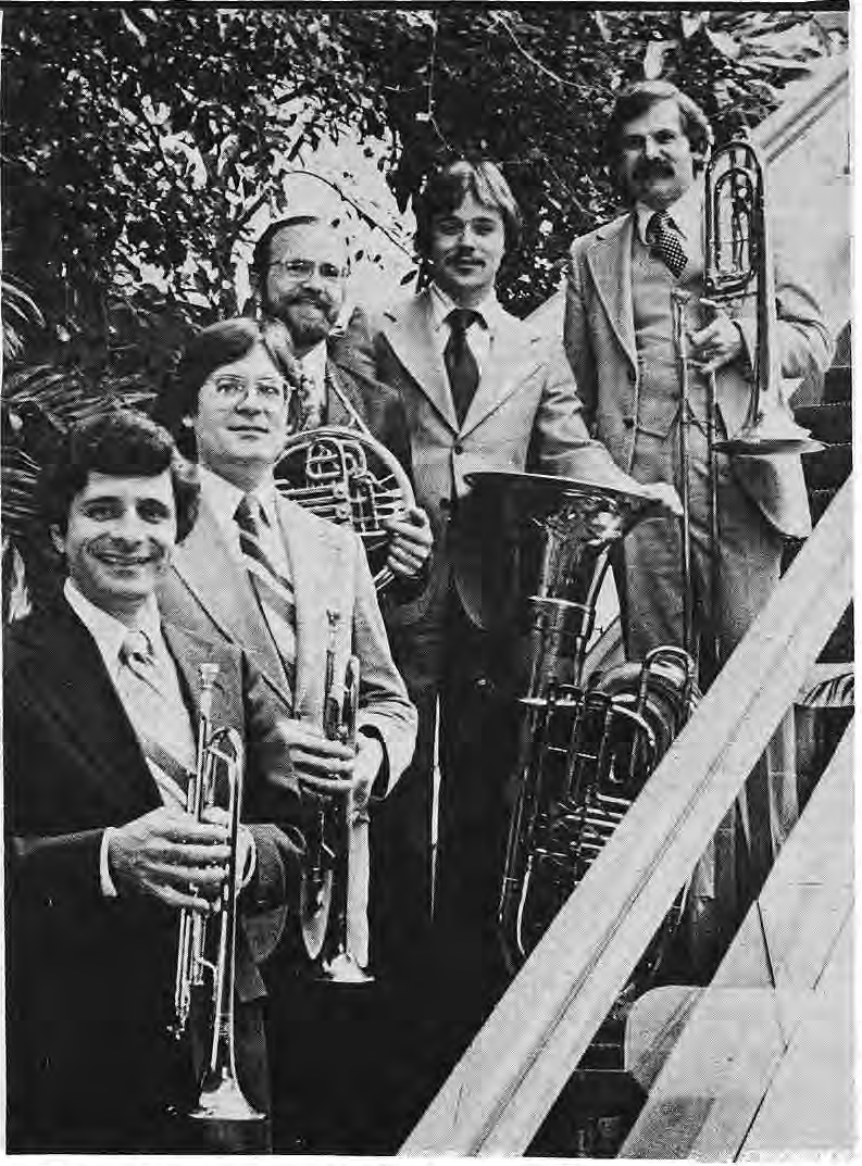 Original photograph of the five brass musicians.