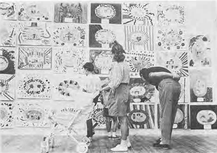 Artwork by children of area schools was exhibited in one of the 4-corners studios.