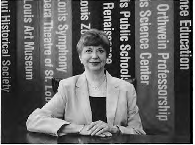 Lois Schoemehl honored with UMSL Distinguished Alumni Award. Photographer not credited.