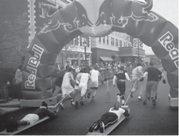 Big Read street activity pictured in the historical calendar. Photographer not credited.