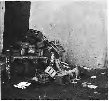 Original photograph of trash behind the A & P store.