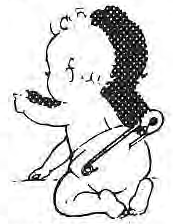 Original line drawing of a small child.