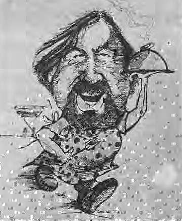 Koheret’s caricature of Macho Menus contributor Jesse Horstman.