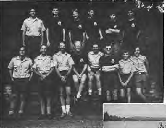 Front: Matthew Wafer, crew chief; Ralph Wafer, assistant scoutmaster; Bruce Perrin; Art Santen; Dennis Mattli, scoutmaster; Fil Ferrigni; Brian Perrin; Greg Patterson. Back: Marc Hoffmann; Max Ferrigni; John Gotway, crew chief; Joshua Wafer; Matt Kaskowitz; Jon-Michael Vinson. Photographer not credited.