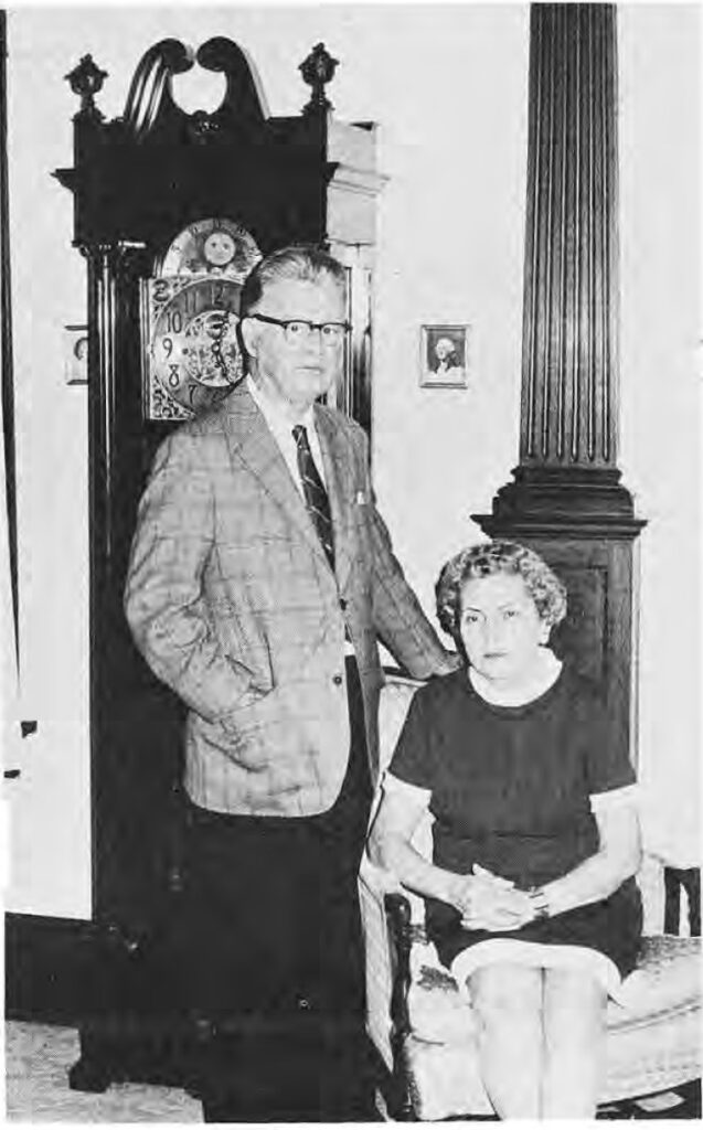 Mr. and Mrs. Bill Walsh at home