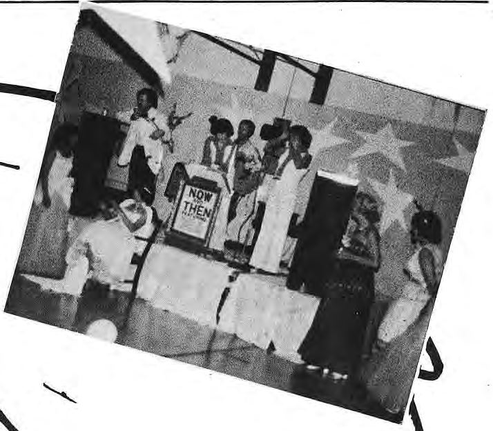 The Now and Then band performing at the prom.