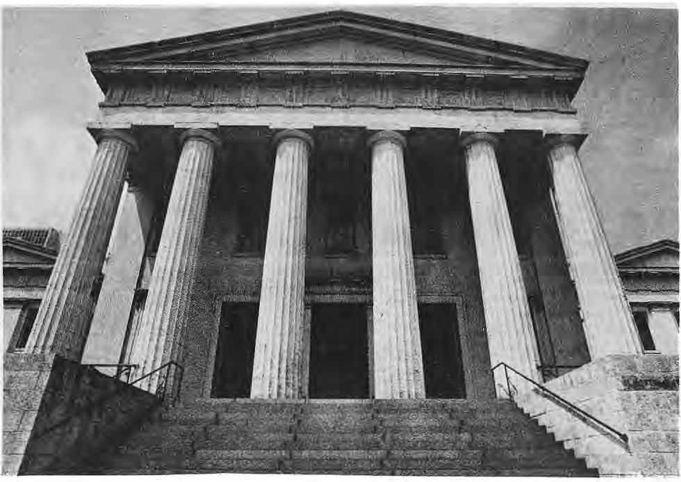 Original photograph of the Old Courthouse entrance.