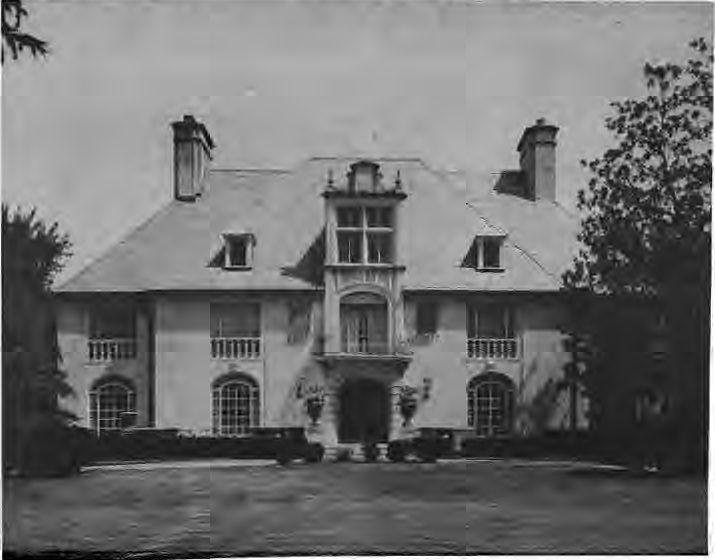 French chateau-style home at 5855 Lindell.