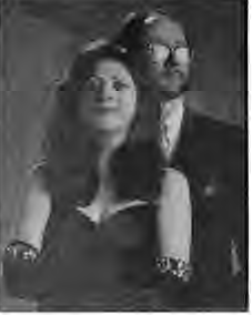 Marcela with Tom Clear. Photographer not credited.