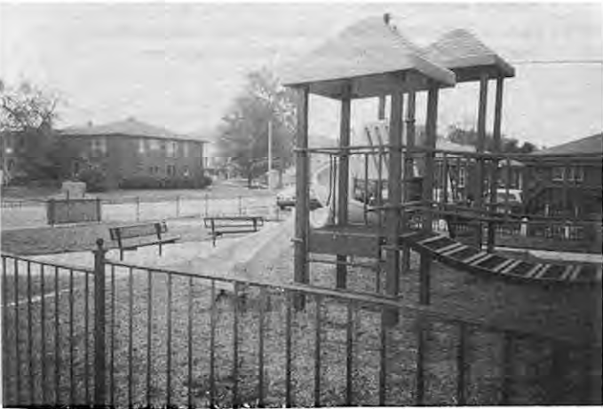 New playground at Four Corners Park. Photographer not credited.