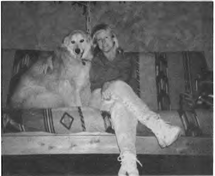 Dr. Kim Lynch and Hootie. Photographer not credited.