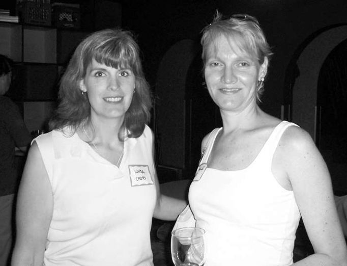Linda Cross and Michelle Pike. Photographer not credited.