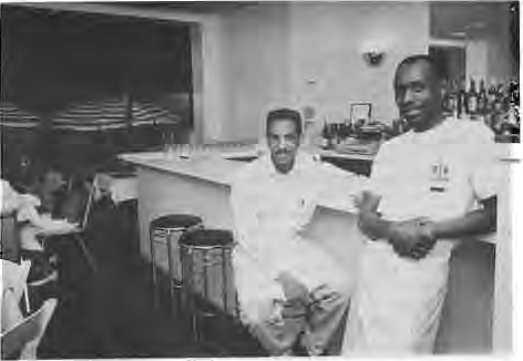 Earl Harris and Thomas McIntosh of Two Black Cats. Photo by King Schoenfeld.